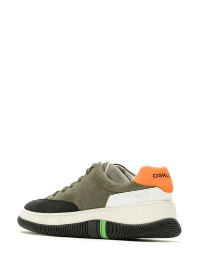 Shop Osklen Nobuck Hybrid Sneakers In Green