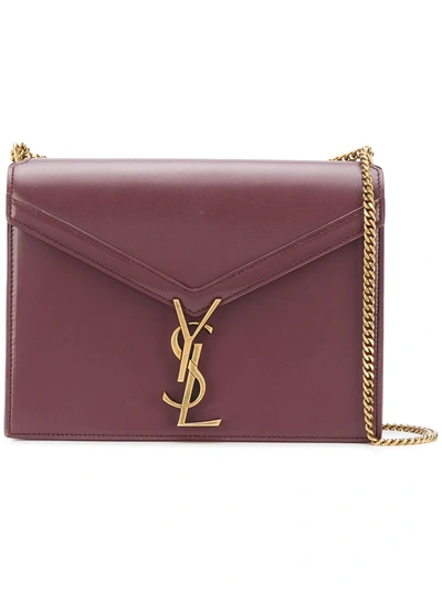 Shop Saint Laurent Cassandra Monogram Bag In Red