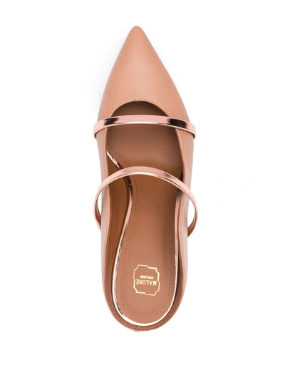 Shop Malone Souliers Maureen Leather Mules In Neutrals