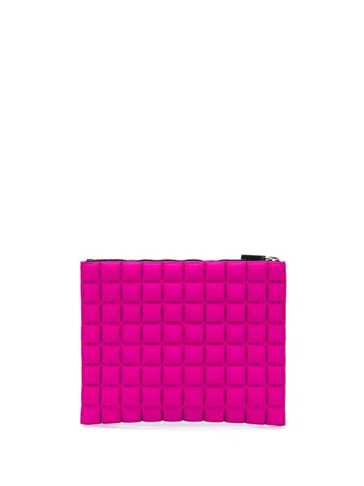 Shop No Ka'oi Geometric Pattern Purse In Pink