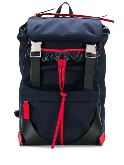 Shop Valentino City Backpack In Blue