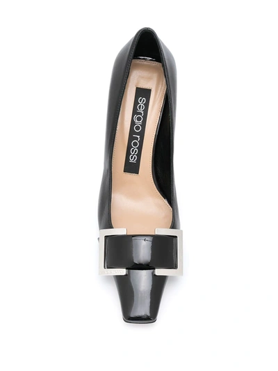 Shop Sergio Rossi Sr Twenty 60mm Buckled Pumps In Black