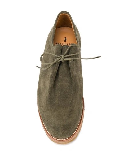 Shop Mackintosh X Jacques Soloviêre Ray Lace-up Desert Shoes In Green