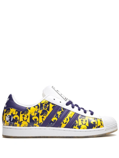 Shop Adidas Originals Superstar 1 Express "andy Warhol" Sneakers In Multicolour