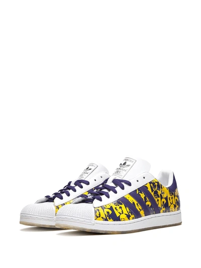 Shop Adidas Originals Superstar 1 Express "andy Warhol" Sneakers In Multicolour