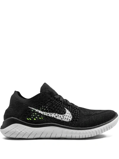Nike Free Rn Flyknit 2018 Women's Running Shoes In Black,white | ModeSens