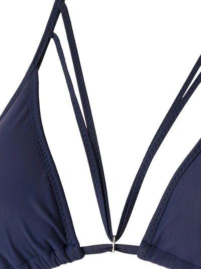 Shop Amir Slama Triangle Bikini Set In Blue