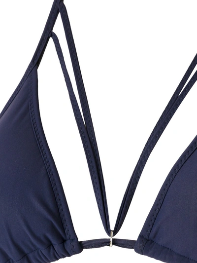 Amir Slama Triangle Bikini Set In Blue