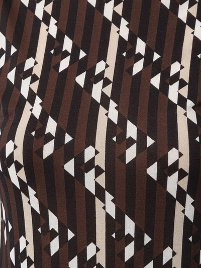 Pre-owned Fendi 1990s Graphic Print Dress In Black