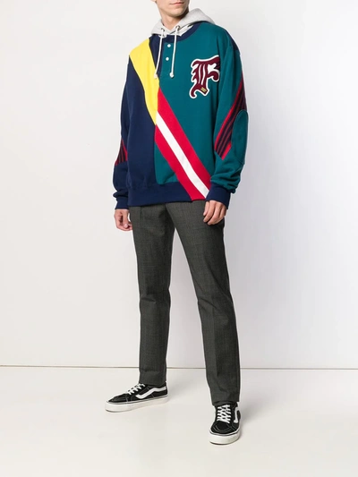 Facetasm Navy Jersey Sweater In Blue