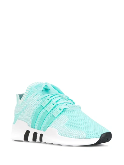 Shop Adidas Originals Eqt Support Adv Primeknit Sneakers In Green