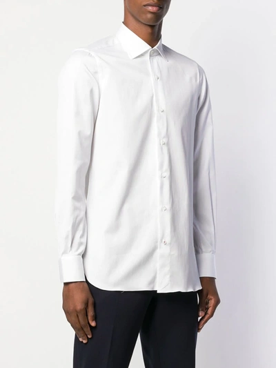 Shop Isaia Classic Shirt In White