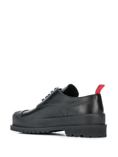 424 Double Sole Derby Leather Lace-up Shoes In Black