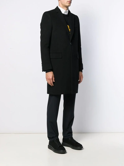 Shop Dolce & Gabbana Single-breasted Wool-cashmere Coat In Black