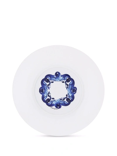 Dolce & Gabbana Dolce&gabbana Blu Mediterraneo Stella Porcelain Set Of 2 Soup Bowls In Blue
