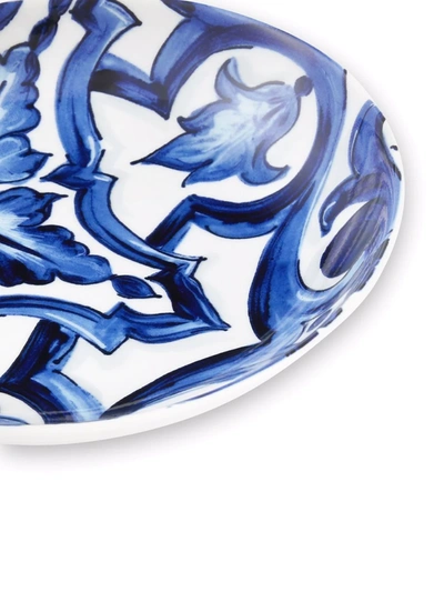 Dolce & Gabbana Dolce&gabbana Blu Mediterraneo Stella Porcelain Set Of 2 Soup Bowls In Blue