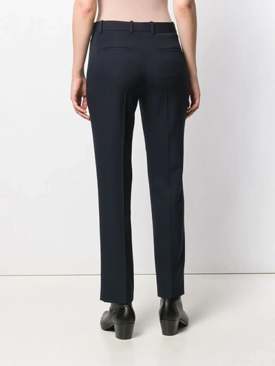 Shop Givenchy Tailored Pleated Detail Trousers In Blue