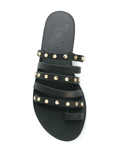 Shop Ancient Greek Sandals Niki Nails Sandals In Black