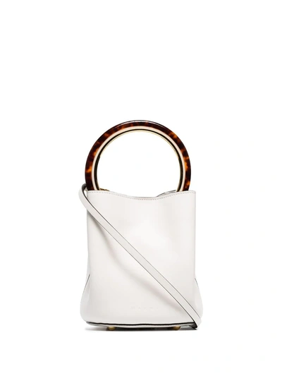 Shop Marni Panier Bucket Bag In White