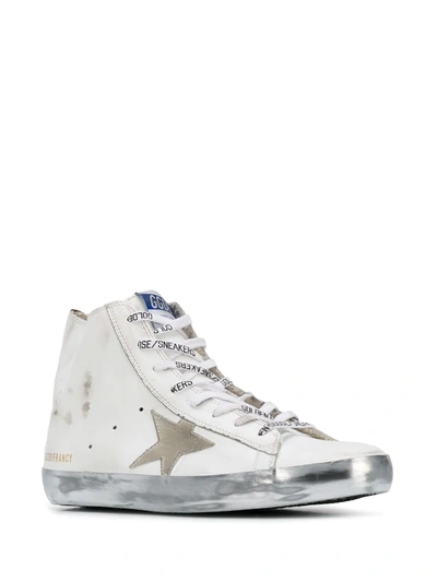 Shop Golden Goose Francy High-top Sneakers In White