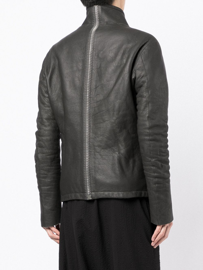 Isaac Sellam Experience Mecanique Leather Jacket In Schwarz