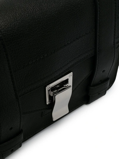Proenza Schouler Lux Leather Ps1 Mini Crossbody In Black