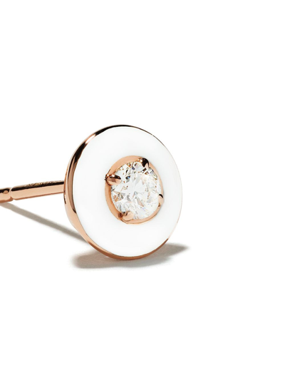 Shop Selim Mouzannar 18kt Rose Gold Diamond Mina Earrings