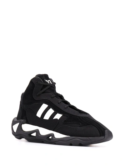 Y-3 Side Stripe Sneakers In Black