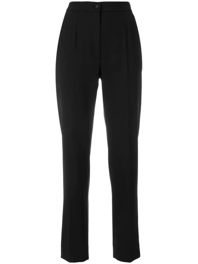 Shop Dolce & Gabbana Slim Fit Tailored Trousers In Black