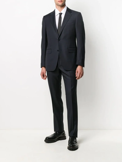 Shop Ermenegildo Zegna Single-breasted Suit In Blue