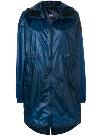 Rosewell Hooded Shell Jacket In Blue