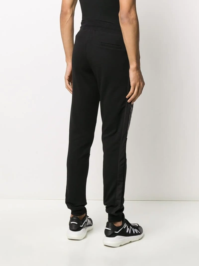 Shop Philipp Plein Slim Fit Track Trousers In Black
