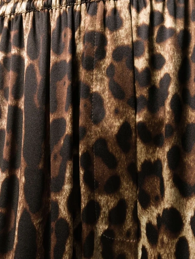 Dolce & Gabbana High-waisted Leopard-print Wool-blend Culottes In Neutrals