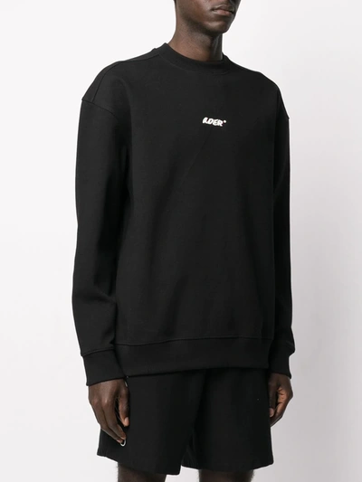Ader Error Logo Print Sweatshirt In Black