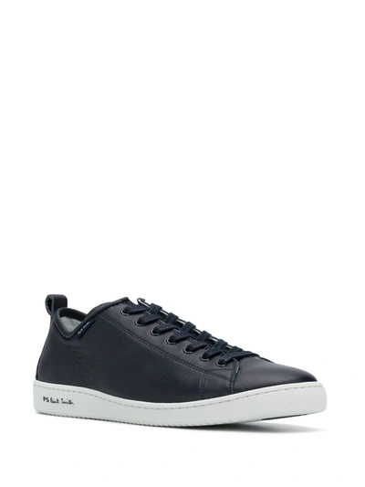 Shop Ps By Paul Smith Miyata Low Top Sneakers In Blue