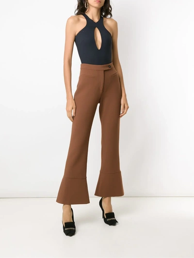Amir Slama Central Keyhole Body In Black