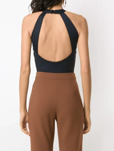 Amir Slama Central Keyhole Body In Black