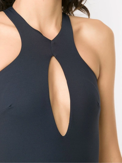 Amir Slama Central Keyhole Body In Black
