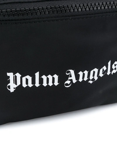 Shop Palm Angels Logo Belt Bag In Black