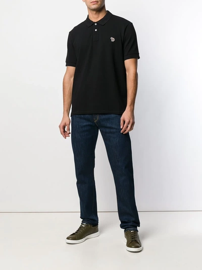 Shop Ps By Paul Smith Classic Polo Shirt In Black