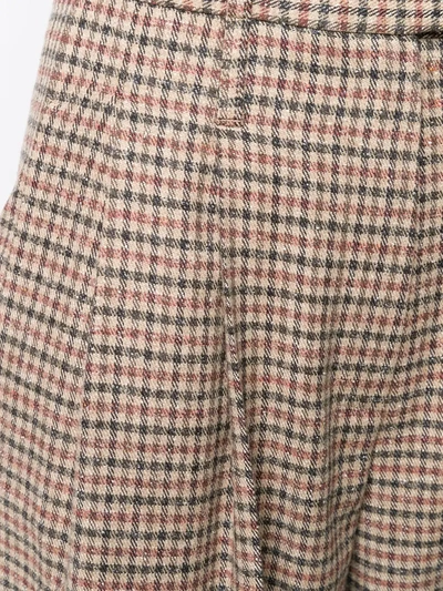 Jejia Houndstooth Print Trousers In Neutrals