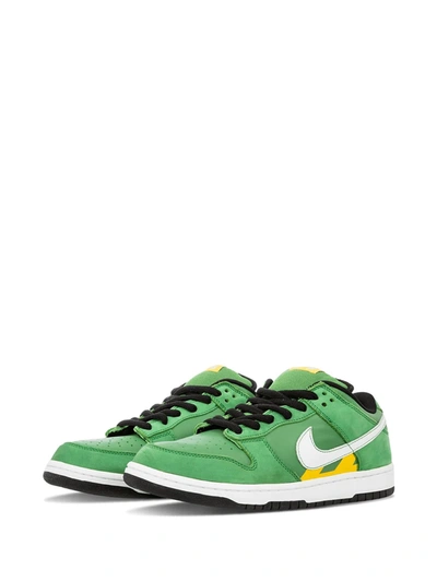 Shop Nike Sb Dunk Low Pro "toyko Cabs" Sneakers In Green