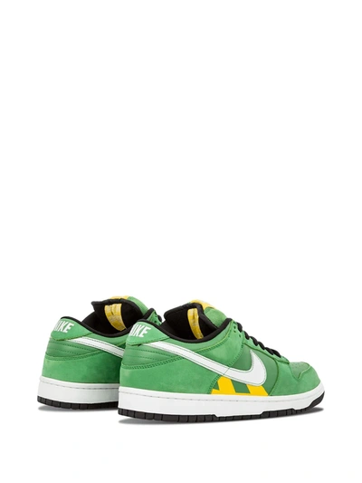 Shop Nike Sb Dunk Low Pro "toyko Cabs" Sneakers In Green