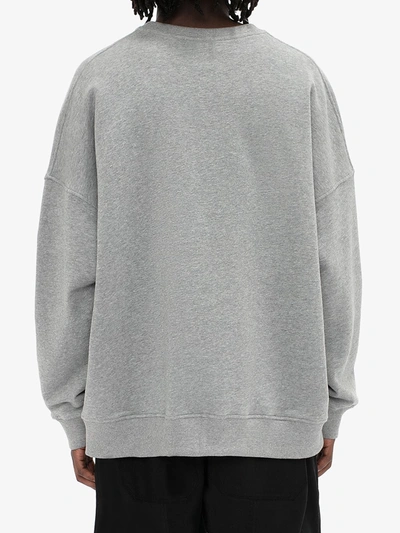 Shop Jw Anderson Oscar Wilde Quote Print Sweatshirt In Grey