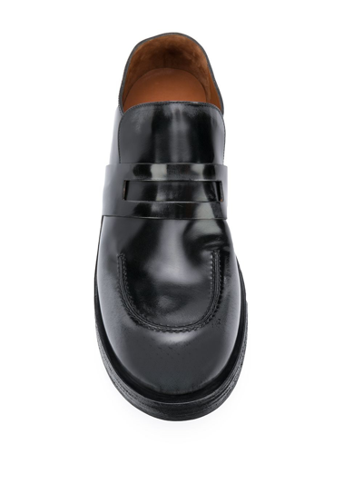 Shop Marsèll Penny Slip-on Loafers In Black