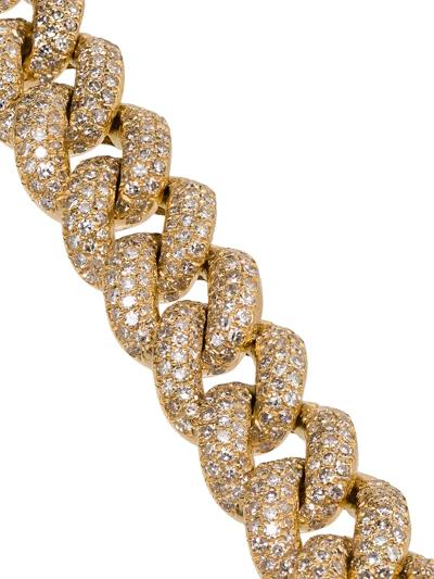 Shay Yellow Gold Essential Link Bracelet With White Diamonds In Gold
