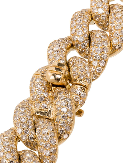 Shay Yellow Gold Essential Link Bracelet With White Diamonds In Gold