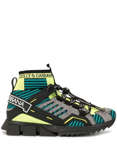 Sorrento High-top Trekking Sneakers In Multi-colored Mixed-material In  Multicolor