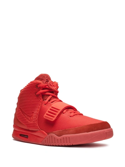 Shop Nike Air Yeezy 2 Sp "red October" Sneakers
