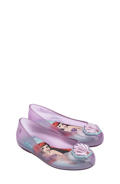 Shop Mini Melissa Sweet Love Disney Princess Flat In Pink